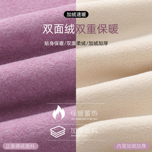 保暖背心女加绒加厚秋冬保暖内衣中老年女装马甲无袖上衣打底衫女 - 图2