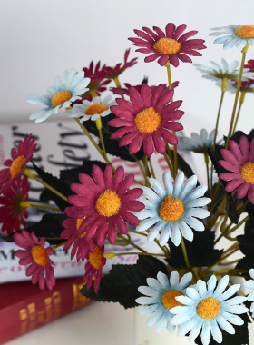 仿真花家居客厅酒店前台小雏菊