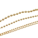 Металлические бусины, цепь, ожерелье с кисточками, аксессуар, украшение-шарик, золото и серебро