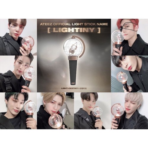 现货ATEEZ OFFICIAL LIGHT STICK应援棒 演唱会同款 地球仪手灯 - 图2