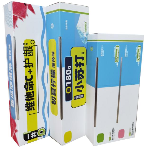 一夫一井牙膏美白护龈清新口气氟钙防蛀西瓜冰淇淋柠檬水蜜桃绿茶 - 图3