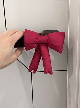 【新家的100个快递】蝴蝶结卧室门把手装饰家居摆件门把保护套