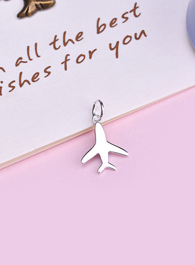 diy纯银滴油立体彩虹小马项链