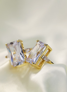 VanessaMooney透明水晶戒指女