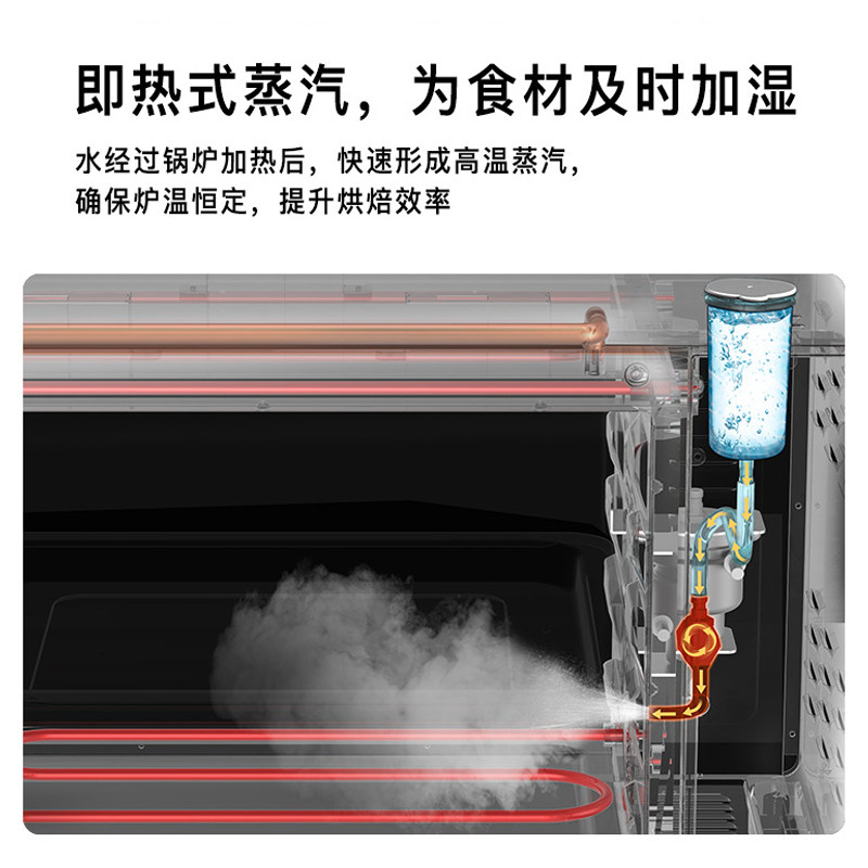 co540升级款卡士风炉带蒸汽烤箱 couss电烤箱