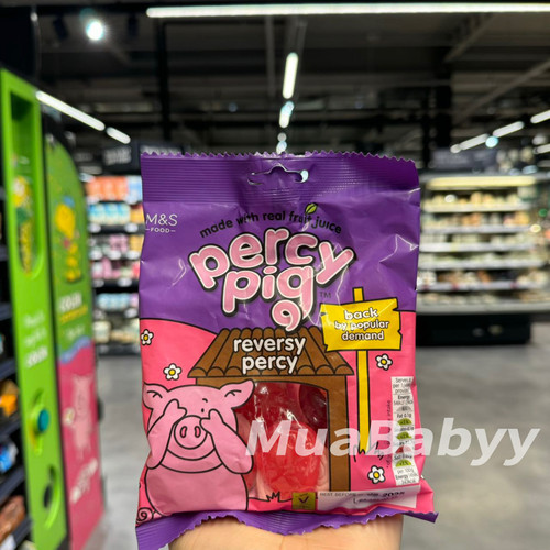 现货 英国M&S玛莎小猪佩奇软糖儿童零食糖果水果味橡皮糖可爱猪 - 图3