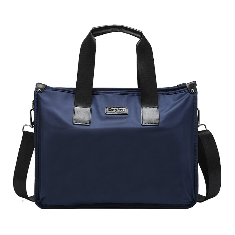 男士手提包大容量横款帆布公文包 伯莱尼男士包袋
