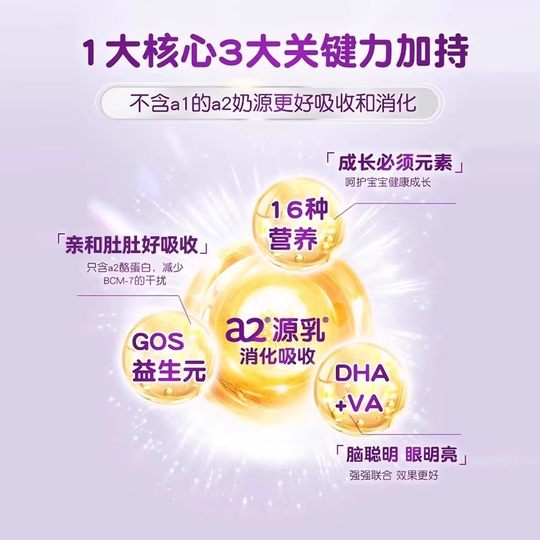 澳洲a2奶粉一紫白金版1新生婴儿段宝宝紫白金奶粉旗舰店官方正品