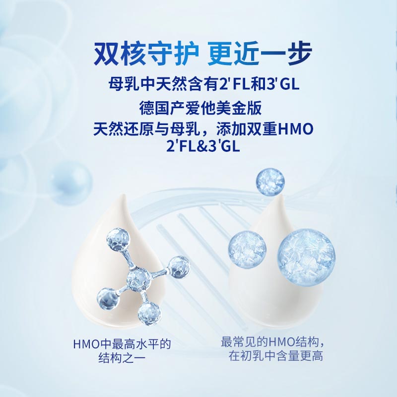 careplus海外旗舰店德国爱他美白金版1段 新生儿婴儿进口配方牛奶粉HMO婴幼儿可购2段2