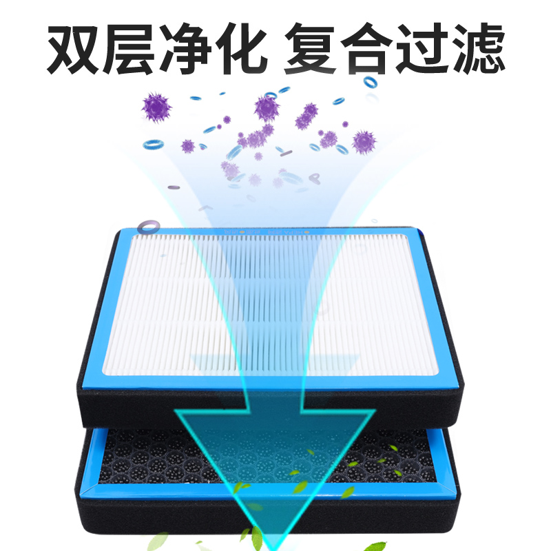 中国重汽新斯太尔D7B D7W空调滤芯440过滤网格340 380重卡配件 - 图1