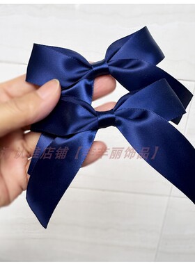 双马尾对夹日系黑色蝴蝶结发夹
