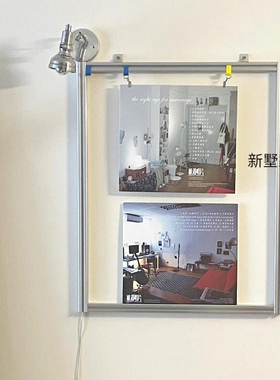 轻奢墙面装饰照片架民宿酒店挂画摆件架画框相片展示架陈列海报架