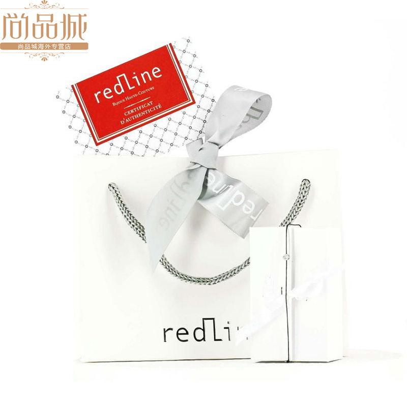 尚品城redline红绳新款女士奢华Bien 0.10克拉心形钻金链制手链-图3