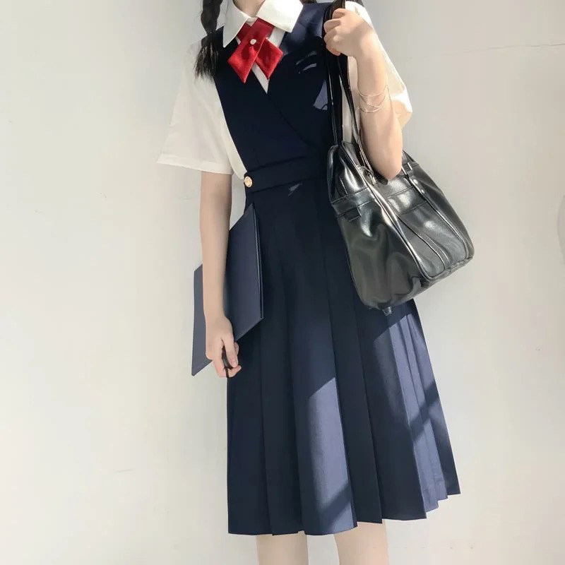 大码日系卡奶裙小个子护奶裙jk制服夏季原创正版学院风套装长款女,淘宝优惠券,粉丝福利购,淘宝优惠卷