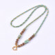 Natural turquoise agarwood hanging chain pendant lanyard