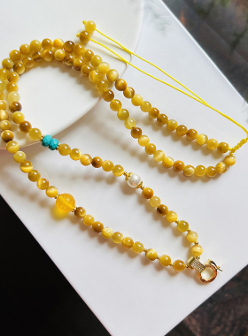 天然金虎眼石佛牌链唐卡挂链