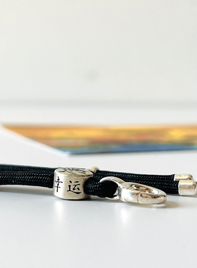 纯银纯银佛牌链弹簧扣不掉色防过敏