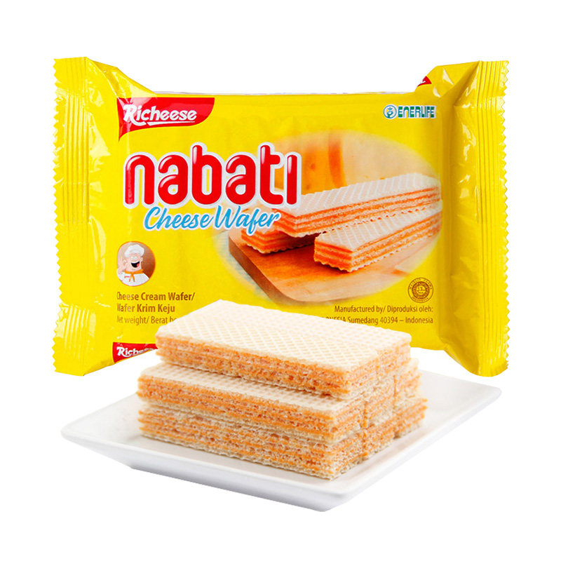 印尼进口25g*6袋丽芝士威化饼干 王纪食品威化饼干