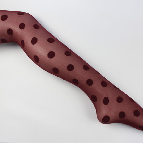 复古大波点丝袜个性纯欲风黑色酒红提花圆点性感辣妹ins连裤袜女,淘宝优惠券,粉丝福利购,淘宝优惠卷