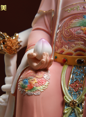 微美陶瓷12至16寸无生老母骊山老母无声无极白老太家用供奉神像