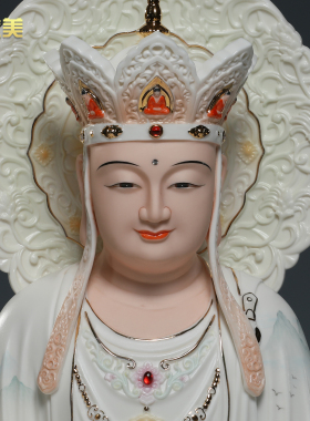 微美陶瓷12至19寸地藏王佛像摆件