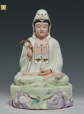 微美陶瓷12至19寸坐岩四圣佛像