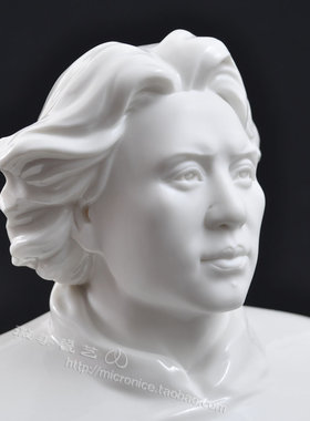 橘子洲头青年毛泽东像主席瓷像白瓷器雕塑像摆件红色收藏半身桔子