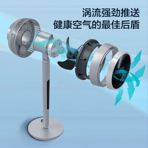 美的空气循环扇家用遥控电风扇立式风扇宿舍净化扇变频落地扇风扇 - 图2