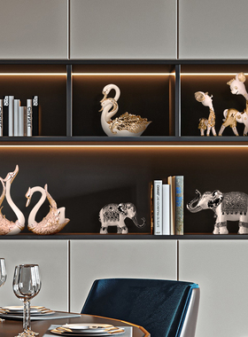 欧式风动物电视柜招财桌面摆件