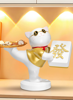 招财猫发财树新年摆件乔迁开业礼物客厅收银前台桌面家居装饰礼品