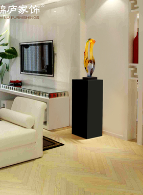 天然大理石展示台现代雕塑定制