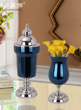 美式新古典风样板间玻璃工艺品