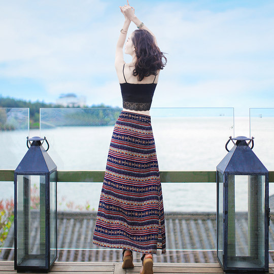 Beach dress ethnic style Dai Thai style suit dress