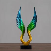 Modern art Dapeng Youth Pre-spread Resin Handicraft Swing-room Xuanguan Great Exhibition Macro-Wings Resin Table Pendulum