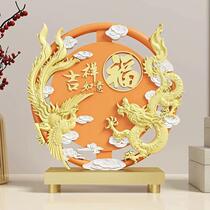 Light extravaganza Wedding Gifts Dragon Phoenix presents auspicious Decorative Hem of the Auspicious Decorative tray Swaying Pieces of the Living Room