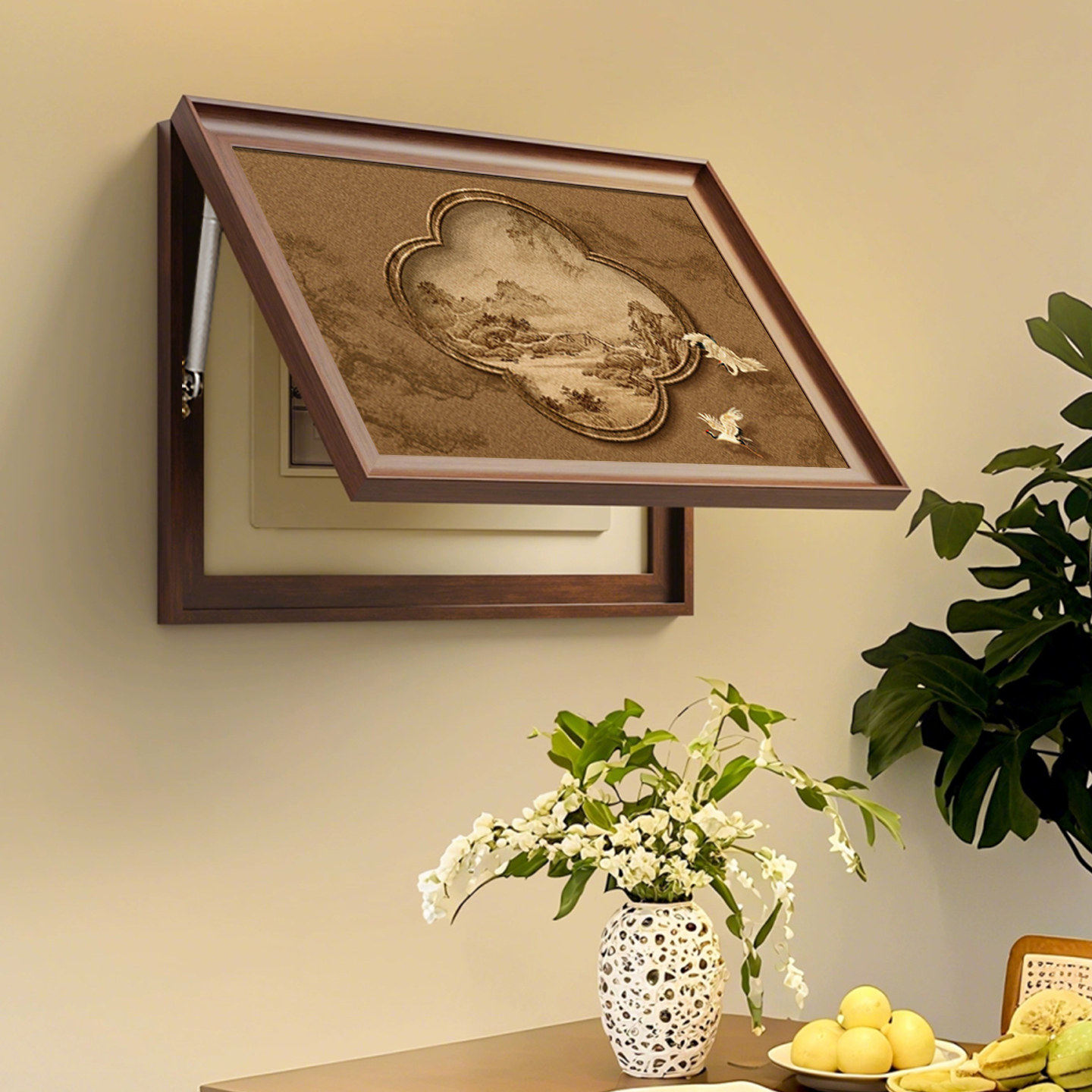 宋代美学电表箱装饰画国风复古配电箱遮挡挂画高级感电闸弱电箱画,淘宝优惠券,粉丝福利购,淘宝优惠卷