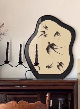 中古风飞燕桌面摆画装饰客