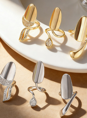 美甲镶钻穿戴甲指甲戒饰品