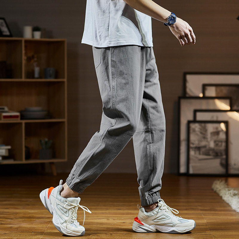 唐狮男2020夏季新款九分韩版休闲裤 唐狮喜之乐休闲裤