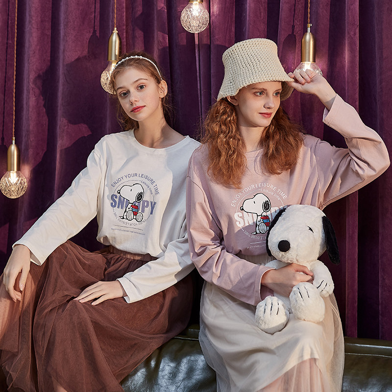 【史努比】唐狮2020秋季新款长袖t恤 唐狮天悦T恤