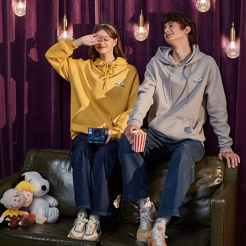 唐狮情侣装连帽2020秋季史努比卫衣 唐狮喜之乐卫衣
