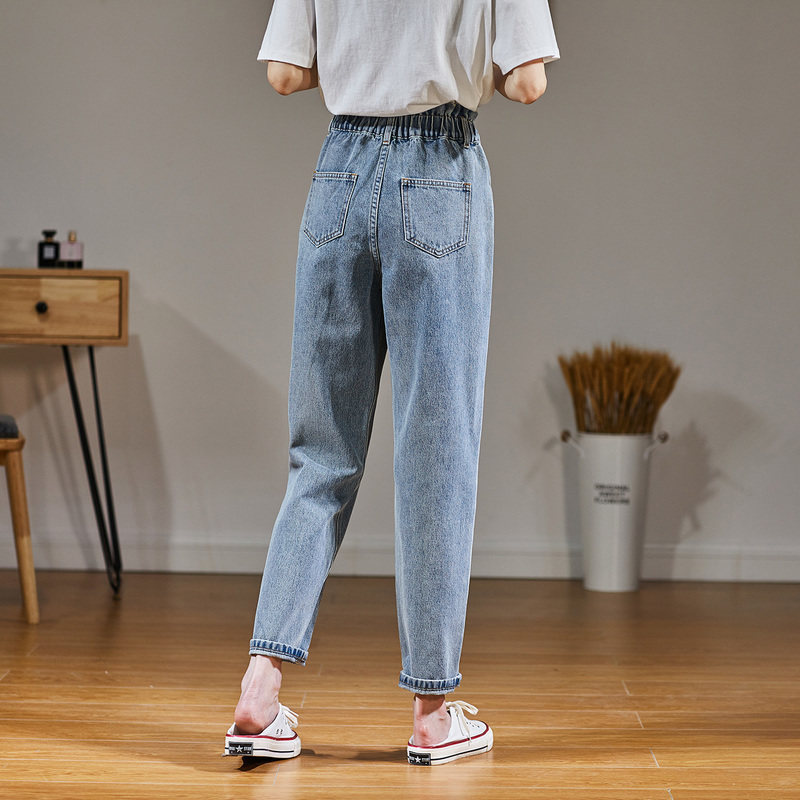 唐狮2020秋季新款宽松裤子潮牛仔裤 唐狮天悦牛仔裤