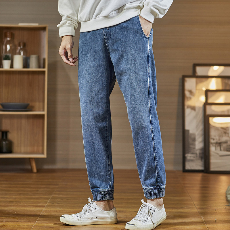 唐狮2020春秋新款宽松直筒潮牛仔裤 唐狮天悦牛仔裤
