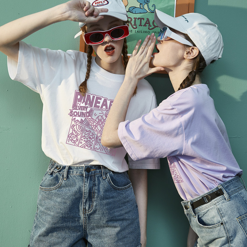 唐狮短袖2022夏季新款设计感t恤 唐狮喜之乐T恤