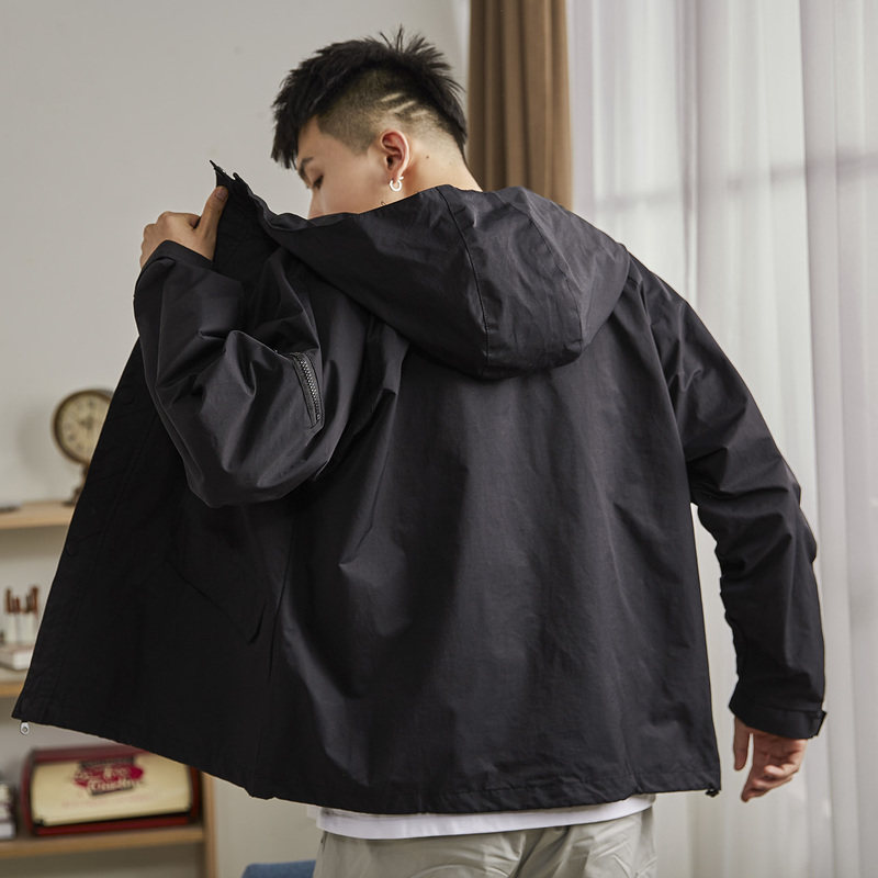 唐狮连帽男2020夏秋新款韩版夹克 唐狮喜之乐夹克