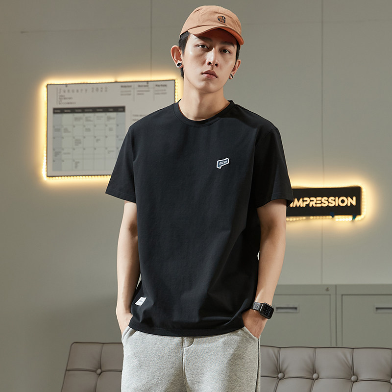 唐狮2022春夏新款短袖圆领简约t恤 唐狮喜之乐T恤