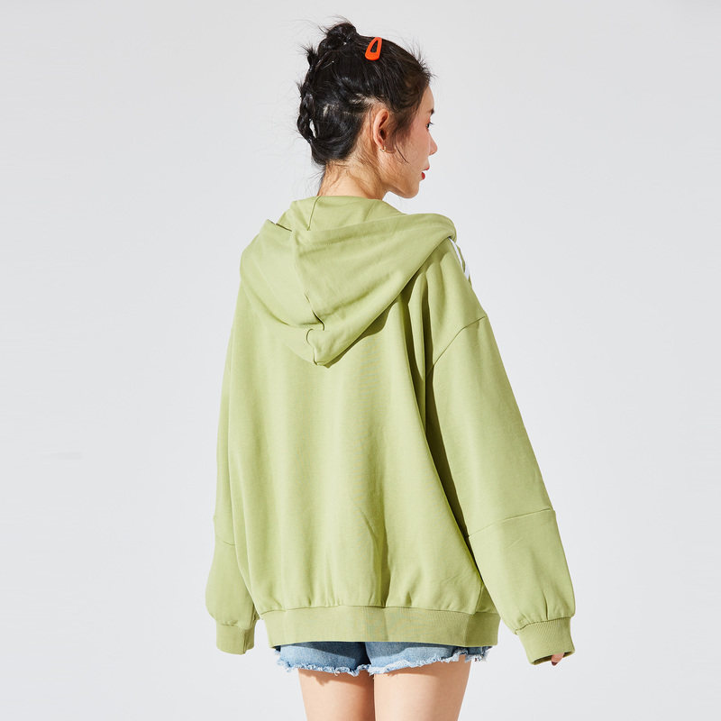 唐狮开衫2021春秋新款宽松拉链卫衣 唐狮喜之乐短外套