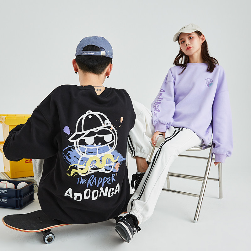 唐狮情侣装男女2021年春秋新款卫衣 唐狮喜之乐卫衣