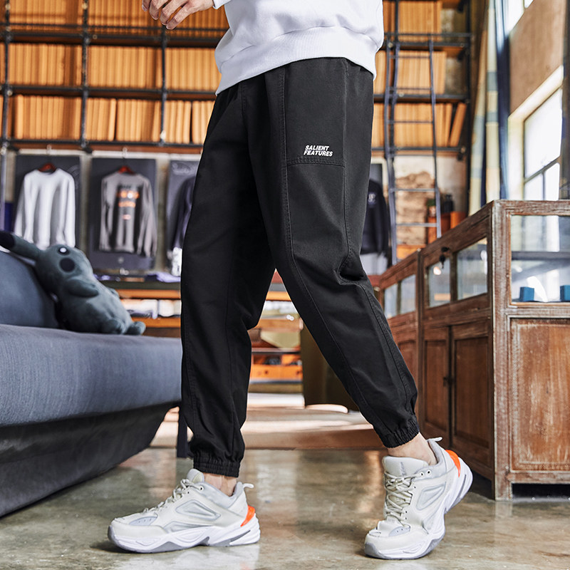 唐狮男2021秋季新款韩版宽松休闲裤 唐狮喜之乐休闲裤