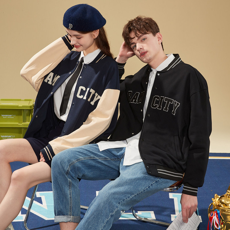 唐狮2022春秋新款棒球服情侣外套潮 唐狮夹克